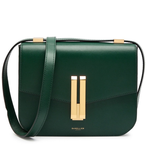 DeMellier AUTHENTIC! MEDIUM SIZE, NOT SMALL! Forest Green Crossbody/Shoulder Bag - Picture 14 of 16